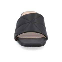 Journee Collection Womens Elidia Slip On Block Heel Vegan Leather Sandals -Noble Heels GUEST 01b4a23f df39 481a a6b4 026abe038379