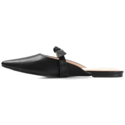 Journee Collection Womens Missie Slip On Square Toe Mules Flats