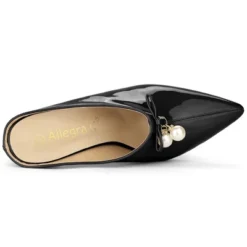 Allegra K Women's Pointed Toe Pearl Bow Chunky Heel Slides Mules 14 Allegra K Women's Pointed Toe Pearl Bow Chunky Heel Slides Mules -Noble Heels GUEST 03019fa4 b5dc 4669 8d16 28fac521a48b
