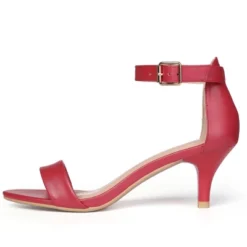 Allegra K Women's Ankle Strap Kitten Sandals -Noble Heels GUEST 0550b755 cbd5 4120 8aeb 0576c0d9fa20