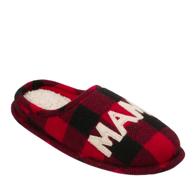 Dearfoams Women's Buffalo Check Mama Bear Clog Slippers 3 Dearfoams Women's Buffalo Check Mama Bear Clog Slippers