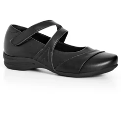 Women's WIDE FIT Brooklyn Comfort Flat - Black | CLOUDWALKERS -Noble Heels GUEST 06593a0b 38da 4f89 b591 473b40298a45