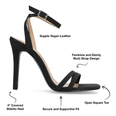 Journee Collection Womens Yevva Ankle Strap Stiletto Open Toe Pumps 9 Journee Collection Womens Yevva Ankle Strap Stiletto Open Toe Pumps - Image 7