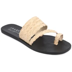 Journee Collection Womens Zindy Raffia Slip On Slide Sandal 24 Journee Collection Womens Zindy Raffia Slip On Slide Sandal -Noble Heels GUEST 09f80967 70e7 4715 a1ce 94a50b0cd38b