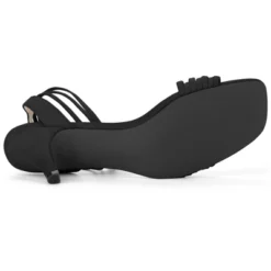 Allegra K Women's Kitten Heel Lace Up Faux Suede Heel Sandals -Noble Heels GUEST 0a4c9276 f2c9 4b4a b6f8 576909b644e4