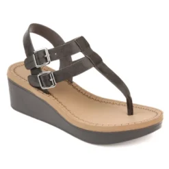 Journee Collection Womens Bianca Tru Comfort Foam Wedge Heel Buckle Sandals 24 Journee Collection Womens Bianca Tru Comfort Foam Wedge Heel Buckle Sandals -Noble Heels GUEST 0ac8e0b9 76de 46b1 9585 51a38df3ef83