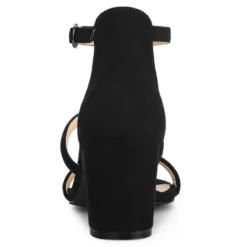 Allegra K Women's Open Toe Strappy Chunky Heels Sandals -Noble Heels GUEST 0b412ecb c4dd 4dd6 889a 2d8978263273