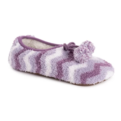 MUK LUKS Women's Terry Ballerina Slipper Sock 9 MUK LUKS Women's Terry Ballerina Slipper Sock - Image 7