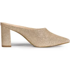 Allegra K Women's Glitter Pointed Toe Slip On Chunky Heels Slide Mules 13 Allegra K Women's Glitter Pointed Toe Slip On Chunky Heels Slide Mules -Noble Heels GUEST 0c0da26b 42cb 474c 9cd6 85fd66c73274