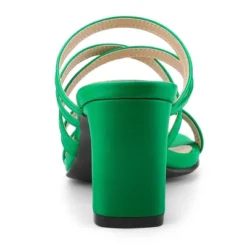 Allegra K Women's Strappy Block Heels Slide Heel Sandals -Noble Heels GUEST 0ccb616b 78db 4067 9f55 605dbb3083d1