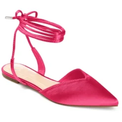 Journee Collection Womens Theia Tru Comfort Foam Tie Up Pointed Toe Ballet Flats -Noble Heels GUEST 11c40608 ef63 4acf bee1 8c2642c0e575