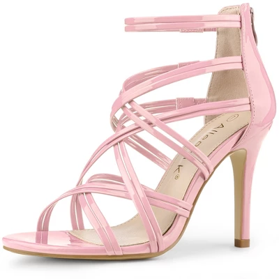 Allegra K Women's Open Toe Strappy Stiletto Heel Lace Up Sandals 15 Allegra K Women's Open Toe Strappy Stiletto Heel Lace Up Sandals - Image 13