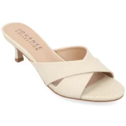 Journee Collection Womens Berkly Kitten Heel Slip On Open Toe Pumps -Noble Heels GUEST 12fa02d1 a7d3 400c a096 0533aaacea50