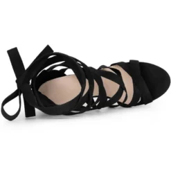 Perphy Strappy Platform Lace Up Stiletto Heels Sandals For Women -Noble Heels GUEST 1450c992 1a60 4b20 9af8 7554009890b0