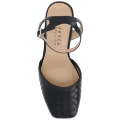 Journee Collection Womens Moriah Embossed Ankle Strap Square Toe Pumps -Noble Heels GUEST 14a7758e b843 413c 91a8 196abbb65d12