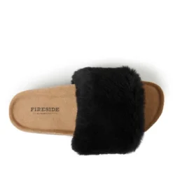 Fireside By Dearfoams Women's Canberra Genuine Shearling Band Footbed Slide Slippers -Noble Heels GUEST 1623fcb4 037f 4201 aec1 a4a71364fa6b