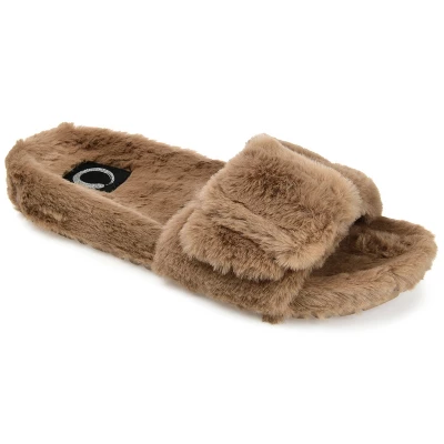 Journee Collection Women's Faux Fur Shadow Slipper 11 Journee Collection Women's Faux Fur Shadow Slipper - Image 9