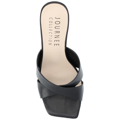 Journee Collection Womens Chazz Tru Comfort Foam Vegan Leather Block Heel Sandals 5 Journee Collection Womens Chazz Tru Comfort Foam Vegan Leather Block Heel Sandals - Image 3
