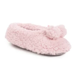 MUK LUKS Women's Moisturized And Infused Ballerina Slipper Sock -Noble Heels GUEST 187a9c26 ec6f 4f32 8f74 0866781d23ea