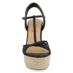 Journee Collection Womens Yara Tru Comfort Foam Buckle Espadrille Wedge Sandals -Noble Heels GUEST 18e15b55 8e3c 4aa5 a180 162d4251b556
