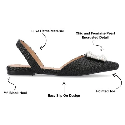 Journee Collection Womens Hannae Sling Back Pointed Toe Flats 9 Journee Collection Womens Hannae Sling Back Pointed Toe Flats - Image 7