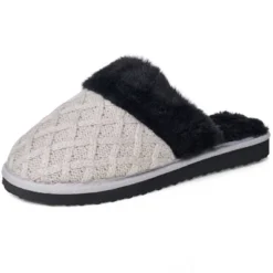 Alpine Swiss Grace Womens Cable Knit Memory Foam Scuff Slippers -Noble Heels GUEST 19a9a3c7 58f0 4941 b407 476b5fe43b62