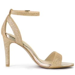 Allegra K Women's Glitter Ankle Strap Stiletto High Heel Sandals -Noble Heels GUEST 1a4fcd74 f908 41a3 9cf0 d34ee18e4c8e