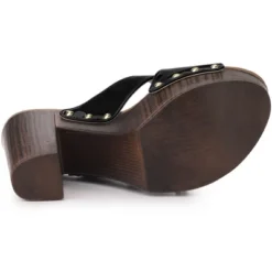 Perphy Women's Patent Platform Crisscross Strap Chunky Heels Sandals -Noble Heels GUEST 1c5809f4 bfa4 4ecd 859c 29b99c204e60