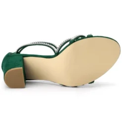 Allegra K Women's Rhinestones Strappy Chunky Heel 21 Allegra K Women's Rhinestones Strappy Chunky Heel -Noble Heels GUEST 1cdb1d18 6c9e 497c 88a9 b388b225bd64