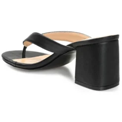 Journee Collection Womens Alika Slip On Block Heel Sandals -Noble Heels GUEST 1d6a5daa bec8 4c46 9c68 643b14f7b15d