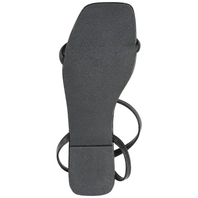 Journee Collection Womens Veena Ankle Strap Low Block Heel Sandals 6 Journee Collection Womens Veena Ankle Strap Low Block Heel Sandals - Image 4