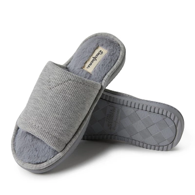 Dearfoams Womens Demi Rib Knit Slide 3 Dearfoams Womens Demi Rib Knit Slide
