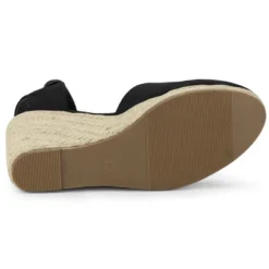 Allegra K Women's Closed Toe Espadrilles Wedges Tie Up Wedge Sandals -Noble Heels GUEST 1e6f585a 1fdd 42d9 ad86 b3971887da55