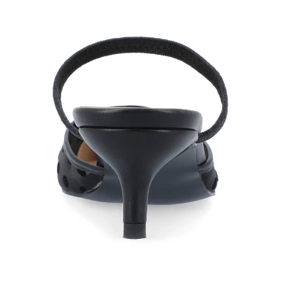 Journee Collection Womens Allana Slip On Kitten Heel Mule Pump 4 Journee Collection Womens Allana Slip On Kitten Heel Mule Pump - Image 2