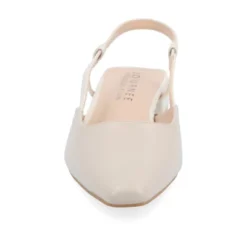 Journee Collection Womens Paislee Sling Back Block Heel Square Toe Flats -Noble Heels GUEST 20be8927 1446 4db5 bd1d 30157c9a286f