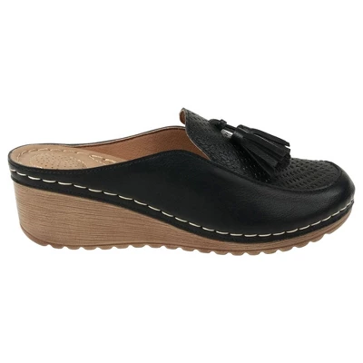 GC Shoes Dacey Tassel Slide Wedge Mule 3 GC Shoes Dacey Tassel Slide Wedge Mule