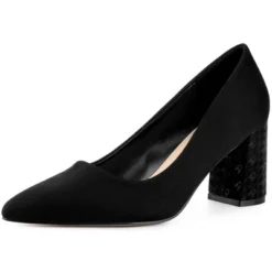 Allegra K Women's Pointy Toe Slip-on Plaid Printed Chunky Heels Pumps -Noble Heels GUEST 21ada6dc 47d5 46cf 86b0 eb4debec1d0f