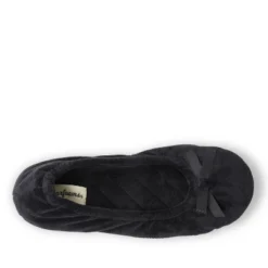 Dearfoams Women's Layla Ballerina Slipper Genuine Suede Outsole Ballet Flat -Noble Heels GUEST 22657c97 c9ba 4a02 b8ca f198768acad9