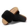 Fireside By Dearfoams Women's Canberra Genuine Shearling Band Footbed Slide Slippers -Noble Heels GUEST 23755229 204a 4a3f 926a 56268310e7d6