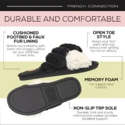 French Connection Women's Criss Cross Slipper Slides - Slippers For Women 12 French Connection Women's Criss Cross Slipper Slides - Slippers For Women -Noble Heels GUEST 24105bb9 8d62 4777 83f6 4b2d2d9e77b4