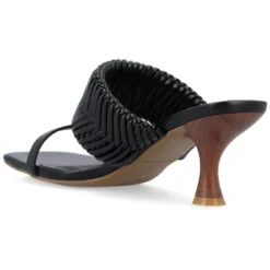 Journee Collection Womens Monyka Tru Comfort Foam Woven Slip On Pump -Noble Heels GUEST 25821b97 a401 45d2 a017 27d592cf2f94