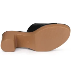 Perphy Open Toe Platform Block Heel Slides Sandals For Women -Noble Heels GUEST 25d8f244 eb08 49de 986e b3f41e73d331