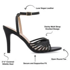 Journee Collection Womens Vanita Multi Strap Stiletto Open Toe Pumps 21 Journee Collection Womens Vanita Multi Strap Stiletto Open Toe Pumps -Noble Heels GUEST 2682436e 7214 4953 833d 236dc7976779