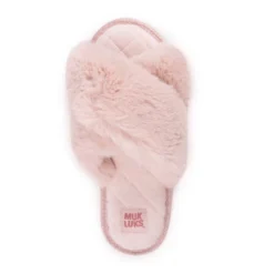 MUK LUKS Women's Perley Criss Cross Slipper -Noble Heels GUEST 2799c2df 5254 4ad7 908a f7e3338ffb8e