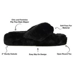 Journee Collection Womens Dream Comfort Insole Slip On Flip Flop Open Toe Slippers -Noble Heels GUEST 289cdcb9 e4a8 4dfc b75e 19b1e9eee0a8