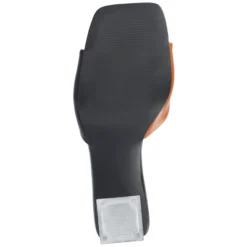 Journee Collection Womens Aylia Clear Block Heel Soft Vegan Leather Slip On Sandals -Noble Heels GUEST 28b3dcaf 1271 4c91 8b6e a15995ea288d