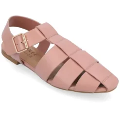 Journee Collection Womens Cailinna Tru Comfort Foam Caged Buckle Square Toe Flats -Noble Heels GUEST 2a47e572 f4ef 42ae 9f1f 1ecdd3ccbb48