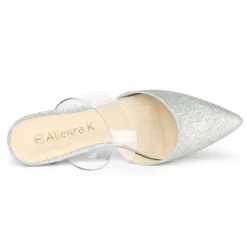 Allegra K Women's Glitter Clear Strap Flat Mules 13 Allegra K Women's Glitter Clear Strap Flat Mules -Noble Heels GUEST 2dc7f743 77d9 49e6 9e42 434e7decb5b4