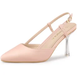 Allegra K Women's Slingback Heel Pointy Toe Buckle Stiletto Heels Mules -Noble Heels GUEST 2f8d684d 7758 4aa2 bba4 8148ce1d5bc1