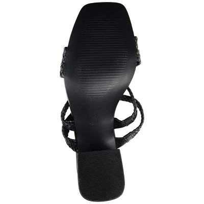 Journee Collection Womens Natia Wide Width Open Square Toe Block Heel Sandals 6 Journee Collection Womens Natia Wide Width Open Square Toe Block Heel Sandals - Image 4